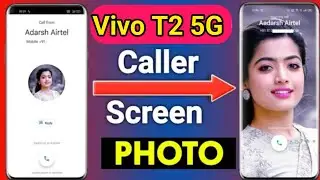 vivo t2 5g incoming & outgoing call photo kess lagye || How to set call photo vivo t2x 5g 2023