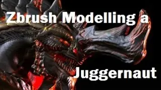 Zbrush Modeling and textureing a Juggernat