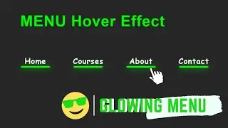 How to make CSS Menu Hover Effects using HTML and CSS | CSS Menu Hover Effects