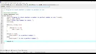 Perfect number || Perfect Number Program || Check whether number is perfect or not in C++ ||