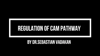 Regulation of CAM pathway