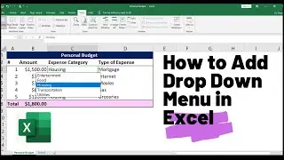 How to Create a Drop Down List in Excel