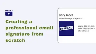 Quickly Create a Professional Email Signature from Scratch