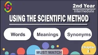 Using the Scientific Method ll Lecture #3 ll 2nd/12th year intermediate English ll Mcqs questions