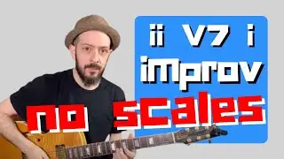 Minor ii V i: 3 Steps To Improvisation w/ No Scales Arpeggios Riffs || Jazz Guitar Lessons Daily 53