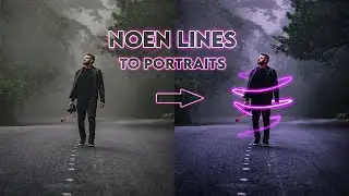 Neon Glow Lines Effect around Person -  Photoshop glow effect around person - Photoshop Tutorials