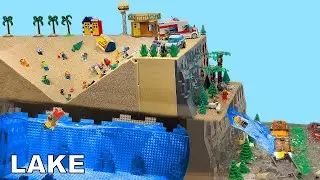 LEGO QUICKSAND - UNDERGROUND LAKE FLOODS the CITY - DISASTER Action MOVIE  ep 65