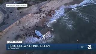 Outer Banks house collapses into the ocean