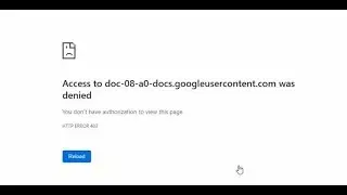 Can't download from Google Drive error