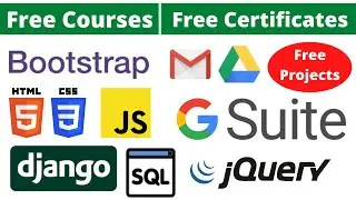 Udemy Free Certificate Courses HTML jQuery CSS | Django | G Suite | JS Bootstrap Online Classes