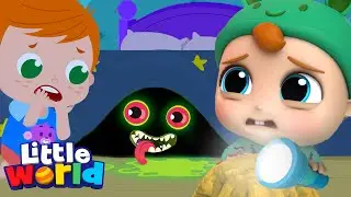 Monsters In The Dark | Baby John Series | Little World Kids Songs & Nursery Rhymes