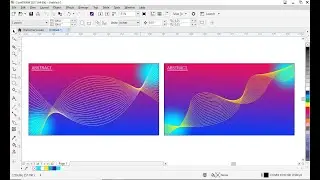 How to create abstract background effect in CorelDraw | Abstract Layer Effect | Coreldraw Tutorial