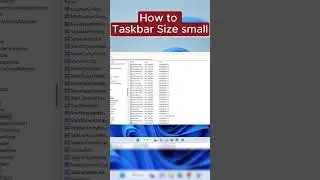 Part 2 How To Change Taskbar size in windows 11 bigger to smaller   fixed   2024  #windows #tutorial