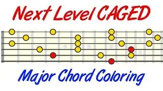 Next Level CAGED Guitar - Major Chord Coloring