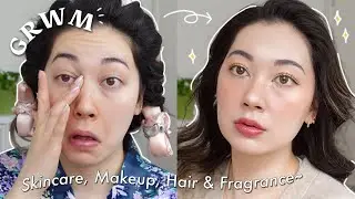 GRWM! morning skincare + makeup routine~