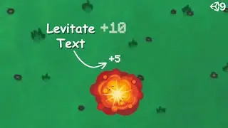 Floating text in 2d game unity | learn unity basics