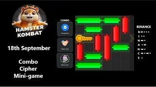 Hamster Kombat today, 18th of September, Puzzle, Combo, Cipher