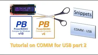 PowerBasic Snippets - Tutorial on Comm command and USB communications - Library functions