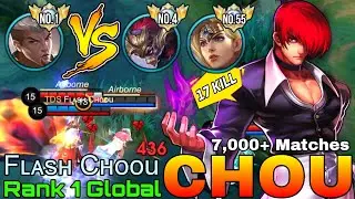 Hard Carry Chou VS Top Global Hanzo & Freya - Top 1 Global Chou by Fʟᴀsʜ Cʜᴏᴏu - Mobile Legends