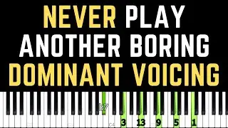 Every ROOTLESS Dominant Chord Voicing You Need | Jazz Piano