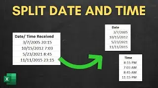 How to Separate Date and Time into Different Columns in Excel – 2 WAYS!