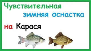 Чувствительная и очень уловистая зимняя оснастка на Карася.