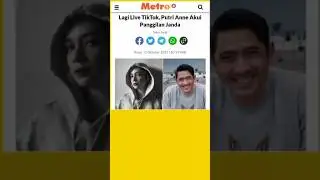 Lagi Live TikTok, Putri Anne Akui Panggilan Janda