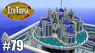 TekTopia #79 - City Centrepiece! (Minecraft Villager Mod)