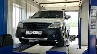 3 D Развал-схождения колёс на Ларгус кросс.