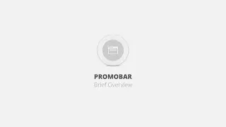 PromoBar WordPress Plugin - Brief Overvew