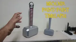 K1 Max - Mjolnir Printing/Painting Timelapse