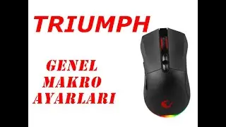 RAMPAGE SMX-R65 TRIUMPH GAMING MOUSE DETAYLI MAKRO AYARLARI