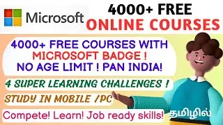 MICROSOFT FREE 4000+ JOB READY SKILLS COURSES WITH DIGITAL BADGES | MICROSOFT LEARNING CHALLENGES ✅