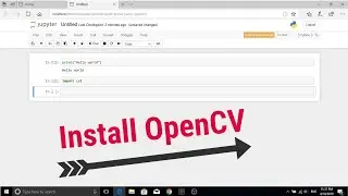 How to install Opencv on Anaconda