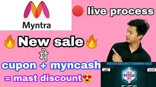 Myntra  end of reason  sale discount trick😍|myntra cupon   & mynchash apply process in hindi