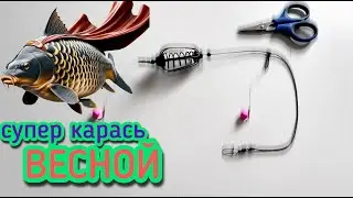 Как собрать идеальную снасть для карася с кормушкой \ УЛОВИСТЫЙ МОНТАЖ НА КАРАСЯ НА ДВА КРЮЧКА