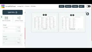 How to Split PDF Files By Page Ranges | Small PDF Free