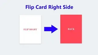 Flip Card Hover Effects Using HTML and Css ||  Beginners