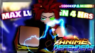 The *FASTEST* & *BEST* Way to level up ANY UNIT to MAX Level! | Anime Defenders