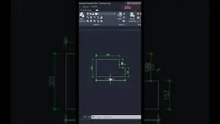 اسرع طريقة لعمل الابعاد فى رسومات الاتوكاد  #shorts