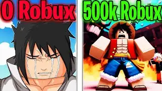 Spending $500,000 Robux on Anime Games (ROBLOX)