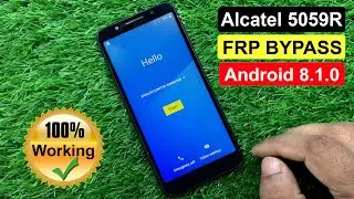 Alcatel 1x (5059R) FRP Unlock | Alcatel 5059R Google Account Bypass Android 8.1.0 (Without PC)