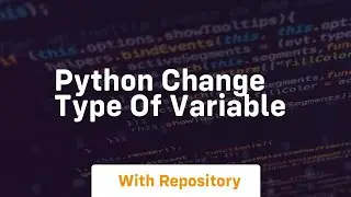 python change type of variable