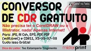 CONVERSOR DE CDR GRATUITO para Eps PDF AI e JPG sem CorelDRAW nem Illustrator