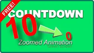 ✅ 10 to 0 COUNTDOWN NUMBERS Green Screen Effect 3D Zoomed 🚀 NO COPYRIGHT Countdown from TEN to ZERO