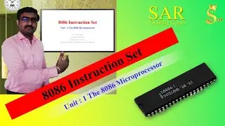 Lecture 6 : 8086 Instruction Set | Unit 1 The 8086 Microprocessor