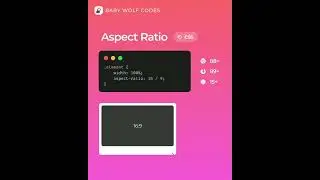 aspect-ratio CSS property 🤩