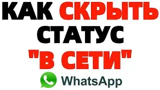 Как в Ватсапе скрыть статус В сети не в сети ?