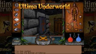 Ultima Underworld: The Stygian Abyss - intro gameplay - Blue Sky / Origin, 1992 - PC / DOS RPG CRPG