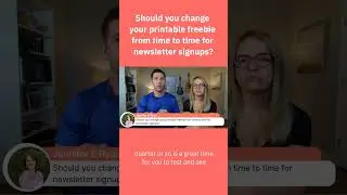 Should you change your printable freebie from time to time for newsletter signups?